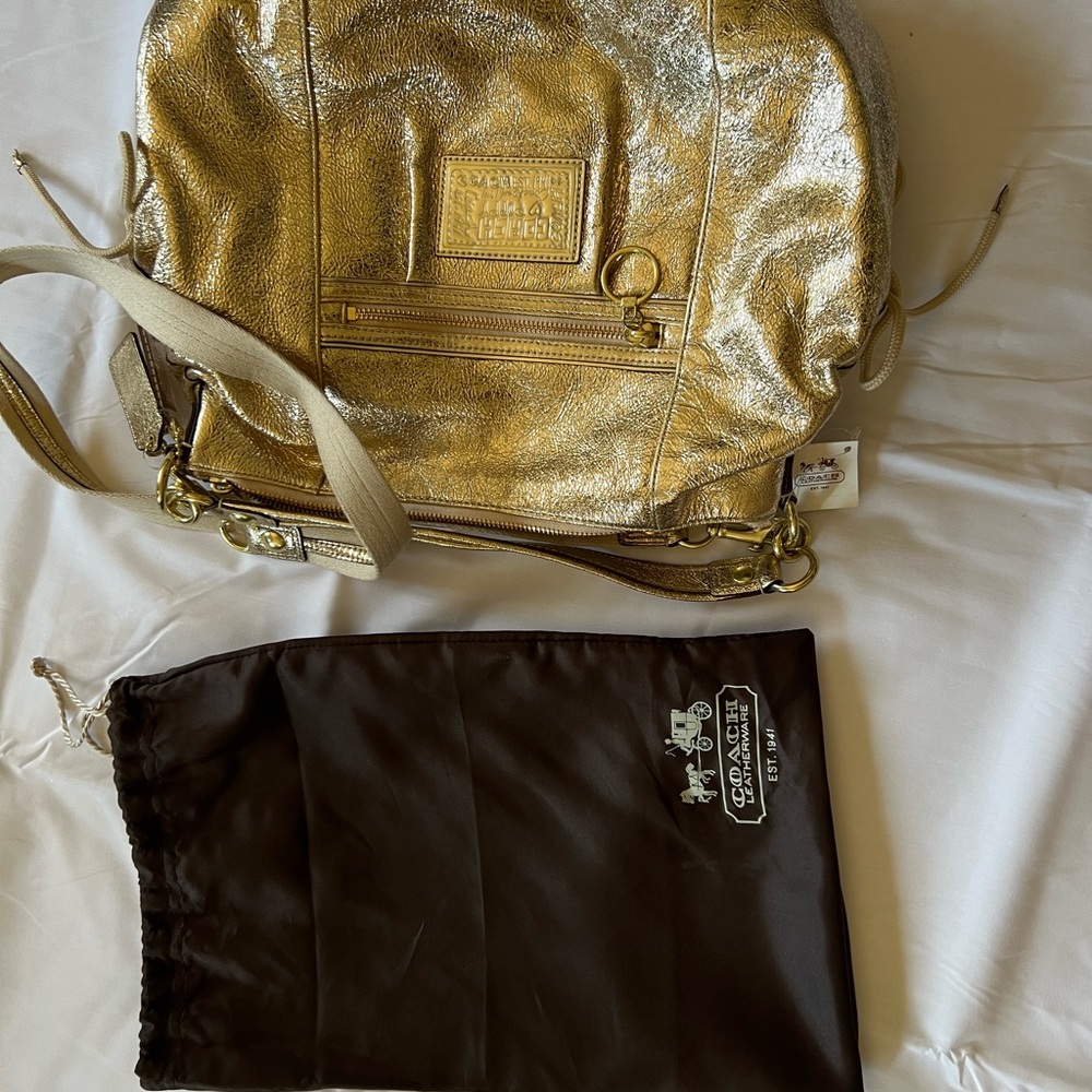 Gold Coach Women's Bag